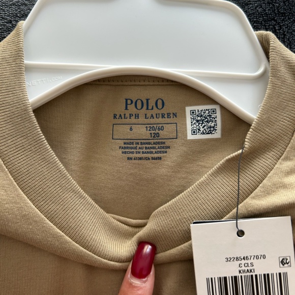 NWT Polo Ralph Lauren Boys Khaki Shirt - Picture 3 of 5